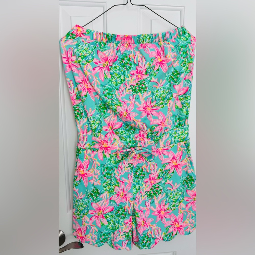 Lilly Pulitzer Pink and Green Floral Dress